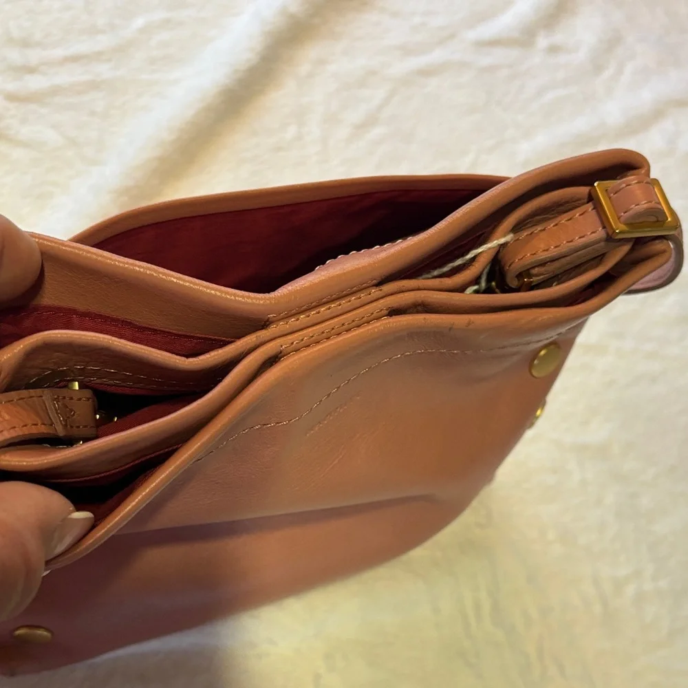 Hammitt pink Leather Crossbody with Gold Stud Accents - Picture 6 of 10